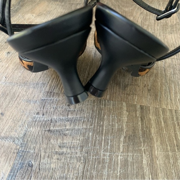 Vionic Jacynda Leopard Calf Hair Pointed Toe Kitten Heel - Picture 10 of 12